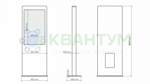 Интерактивные сенсорные киоски серии BlackGlass+, диагональ 32"